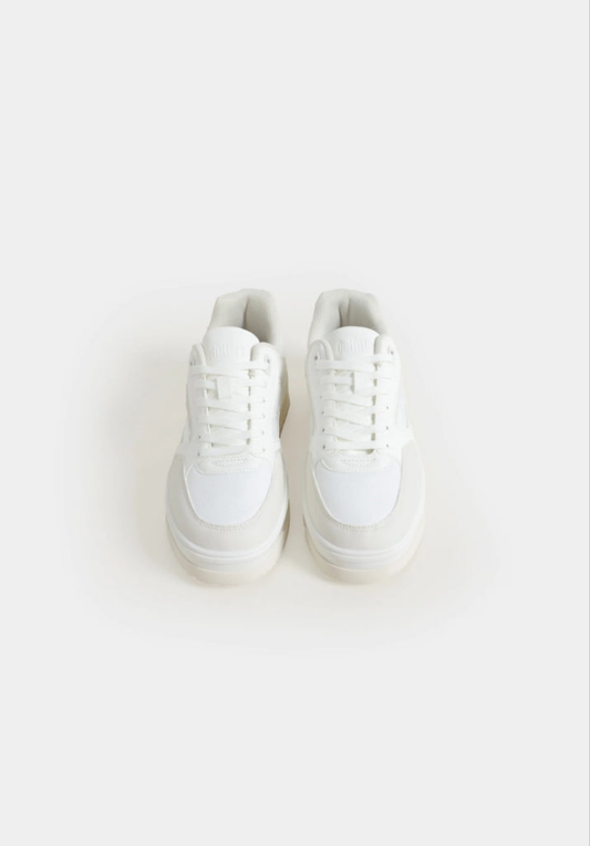 White Low Top Sneakers